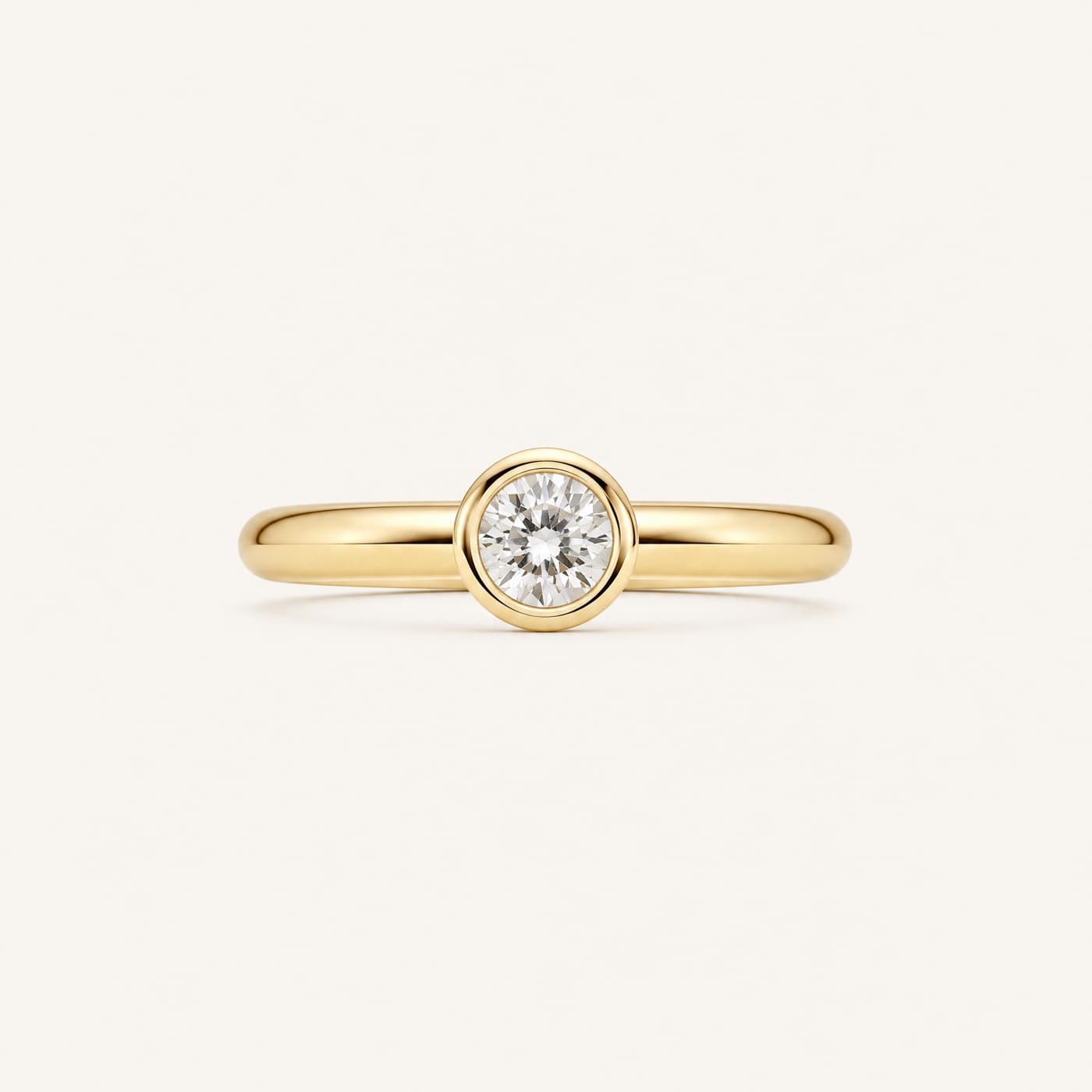 Bezel Solitaire 0.40 ct — Natural
