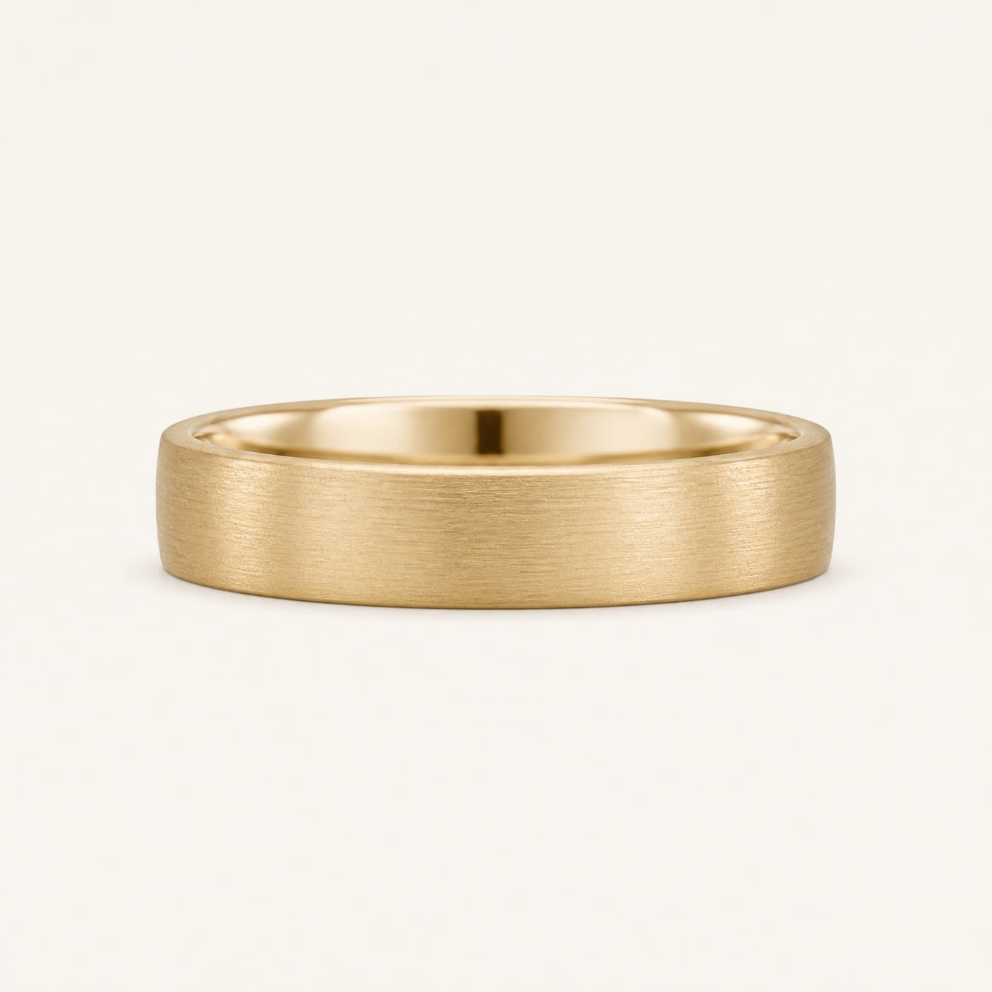 Brushed Finish Band 4 mm — 18ct
