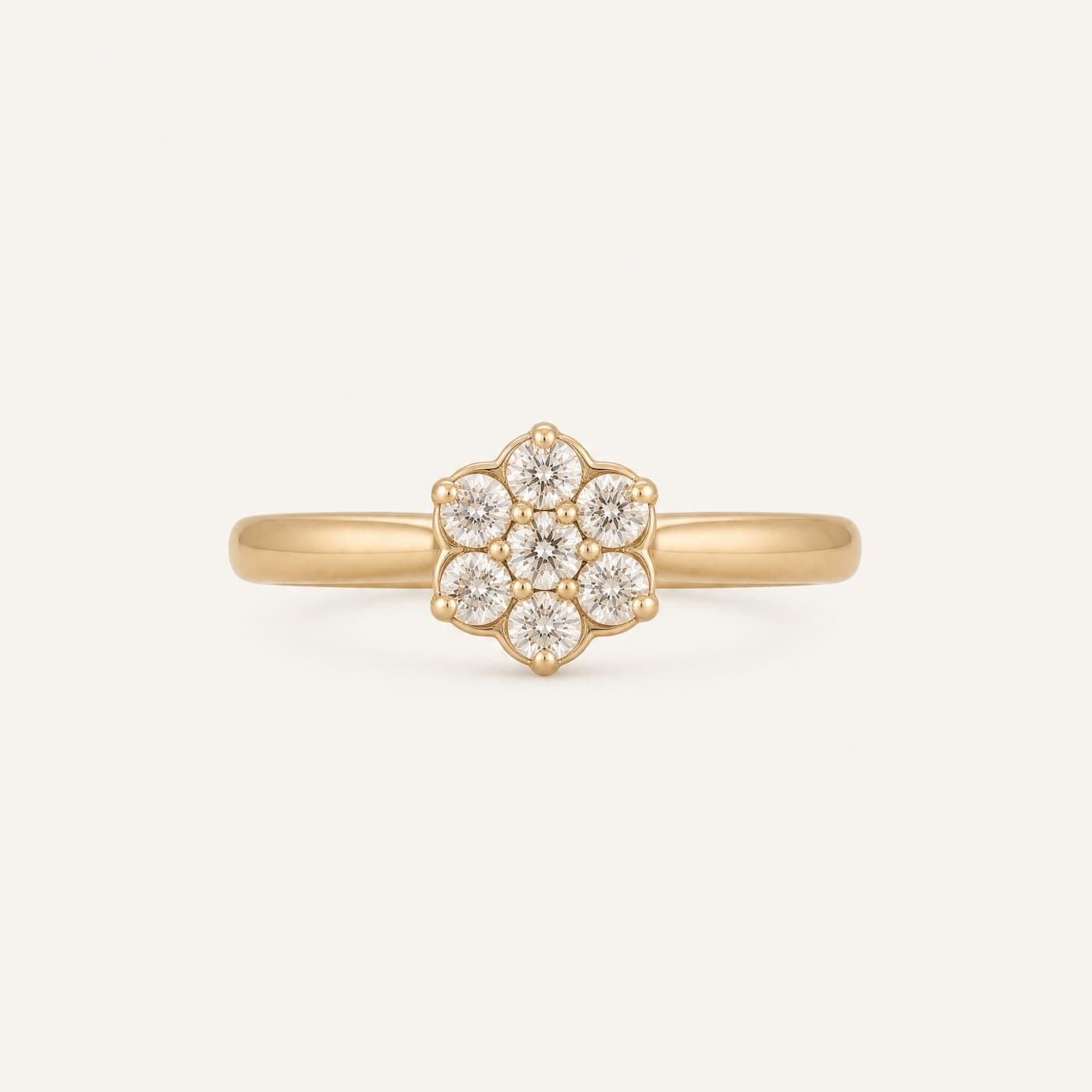 Cluster Seven-Stone 0.45 ct Total — Natural