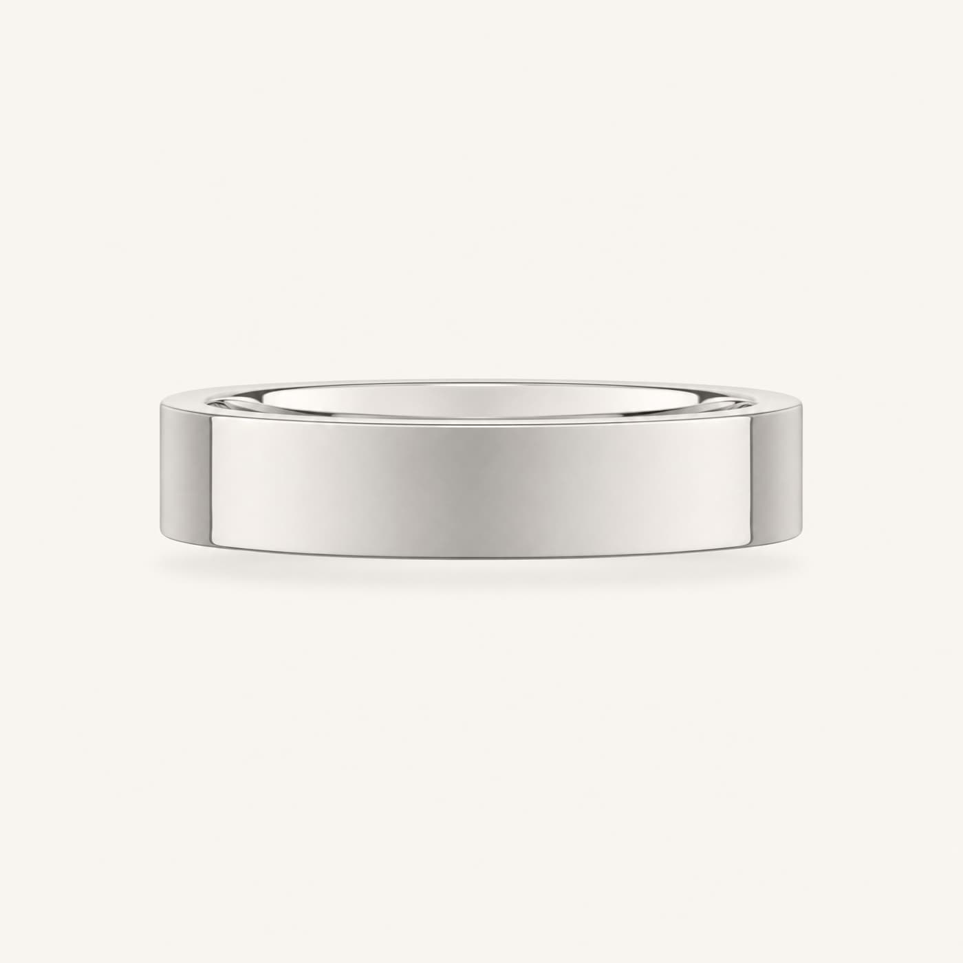 Flat Band 5 mm — Platinum 950