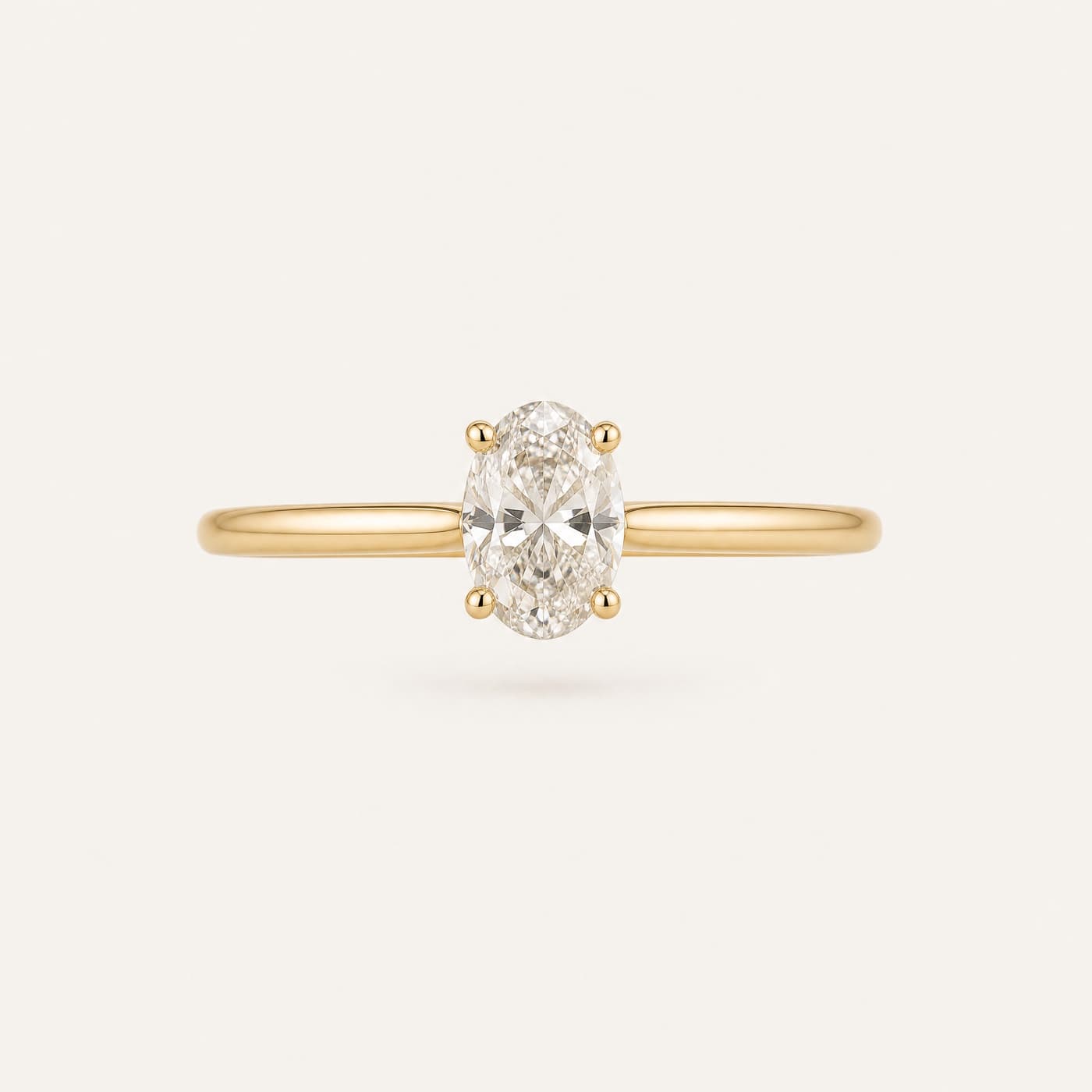 Oval Solitaire 0.60 ct — Natural